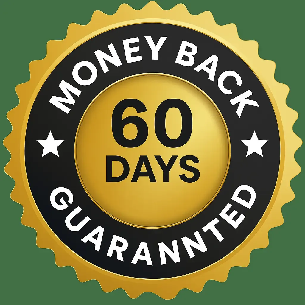 60 days money back guarantee