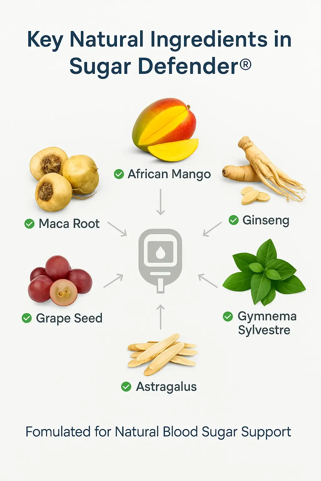 Key natural ingredients Sugar defender